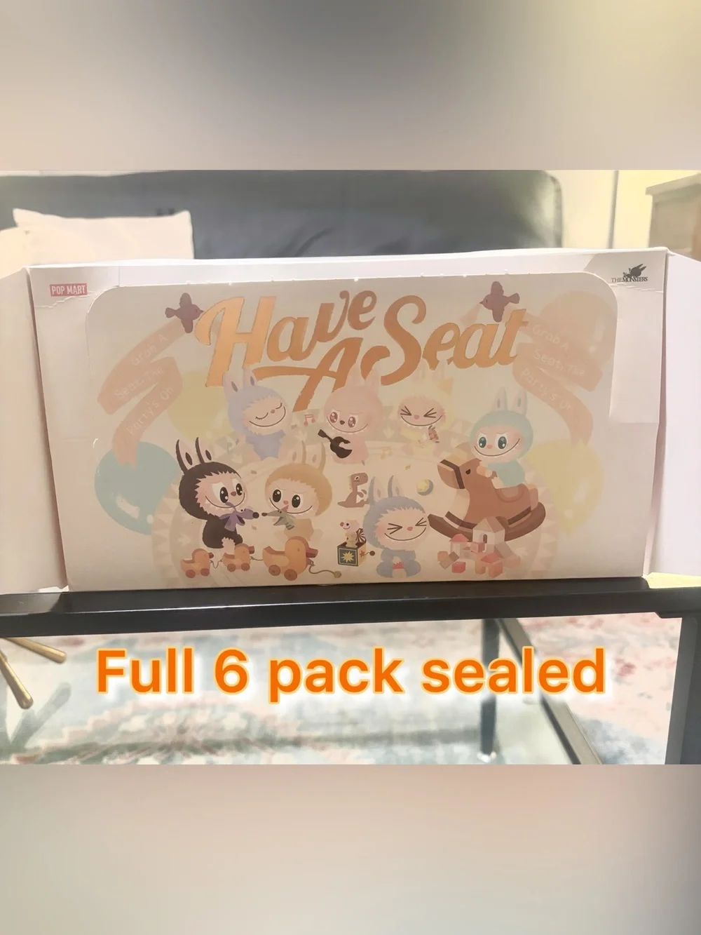 Labubu Popamrt 6-pack “Have A Seat” The Monsters characters. Blindboxes sealed